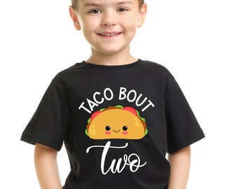 2nd Birthday Boy or Girl Outfit, Taco Party Shirt Second Taco Bout 2 Year Old, Fiesta Boys 2nd Birthday, Taco TWOsday, Cinco De Mayo