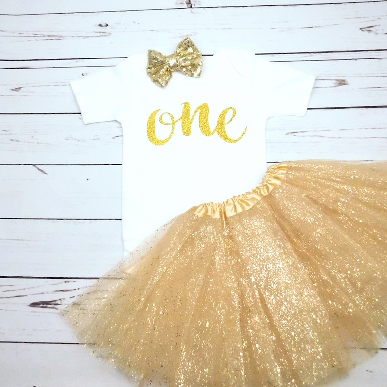 MANY COLORS AVAILABLE! Gold Smash Cake Outfit Girl Baby 1st Birthday Outfit