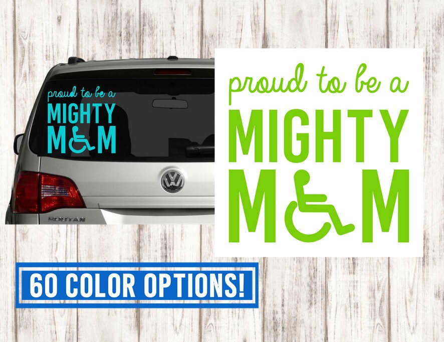 Autism Mom Car Decal Autism Decal Disabled Decal Syndrome Etsy