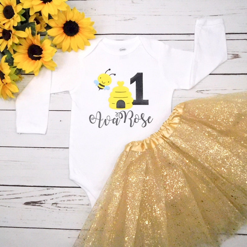 bumble bee 1st birthday outfit