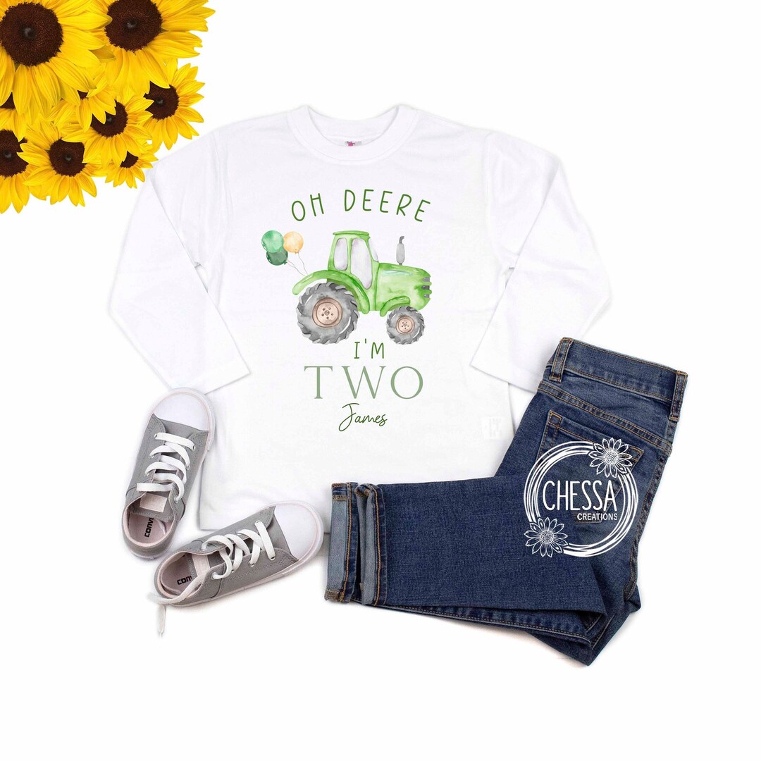 Boys Farm Tractor Lounge Set – Crew Neck Tee & Shorts