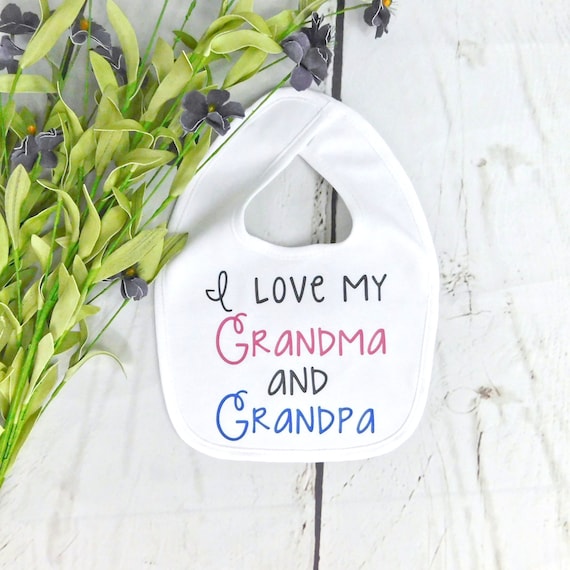 i love grandma bib