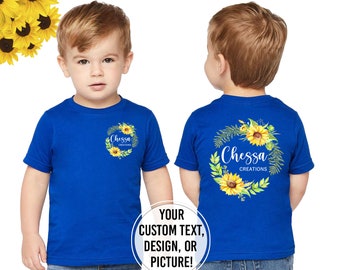 Camiseta personalizada para niños, camiseta para bebés, body para bebés, camiseta para jóvenes y adultos. ¡TODOS LOS TAMAÑOS DISPONIBLES! Imagen a todo color en rojo, naranja, azul, verde