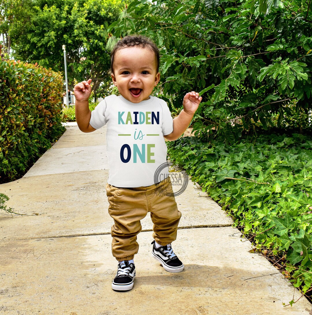 1st Birthday Boy Shirt First Outfit One Year Old Boys Tshirt Etsy