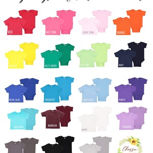 Custom Kids Shirt, Toddler T Shirt, Baby Bodysuit, Youth, Adult T-Shirt, ALL SIZES AVAILABLE!, Red, Orange, Blue, Gree, Full Color Image