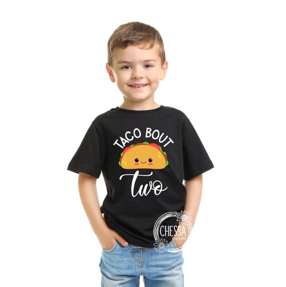 2nd Birthday Boy or Girl Outfit, Taco Party Shirt Second Taco Bout
