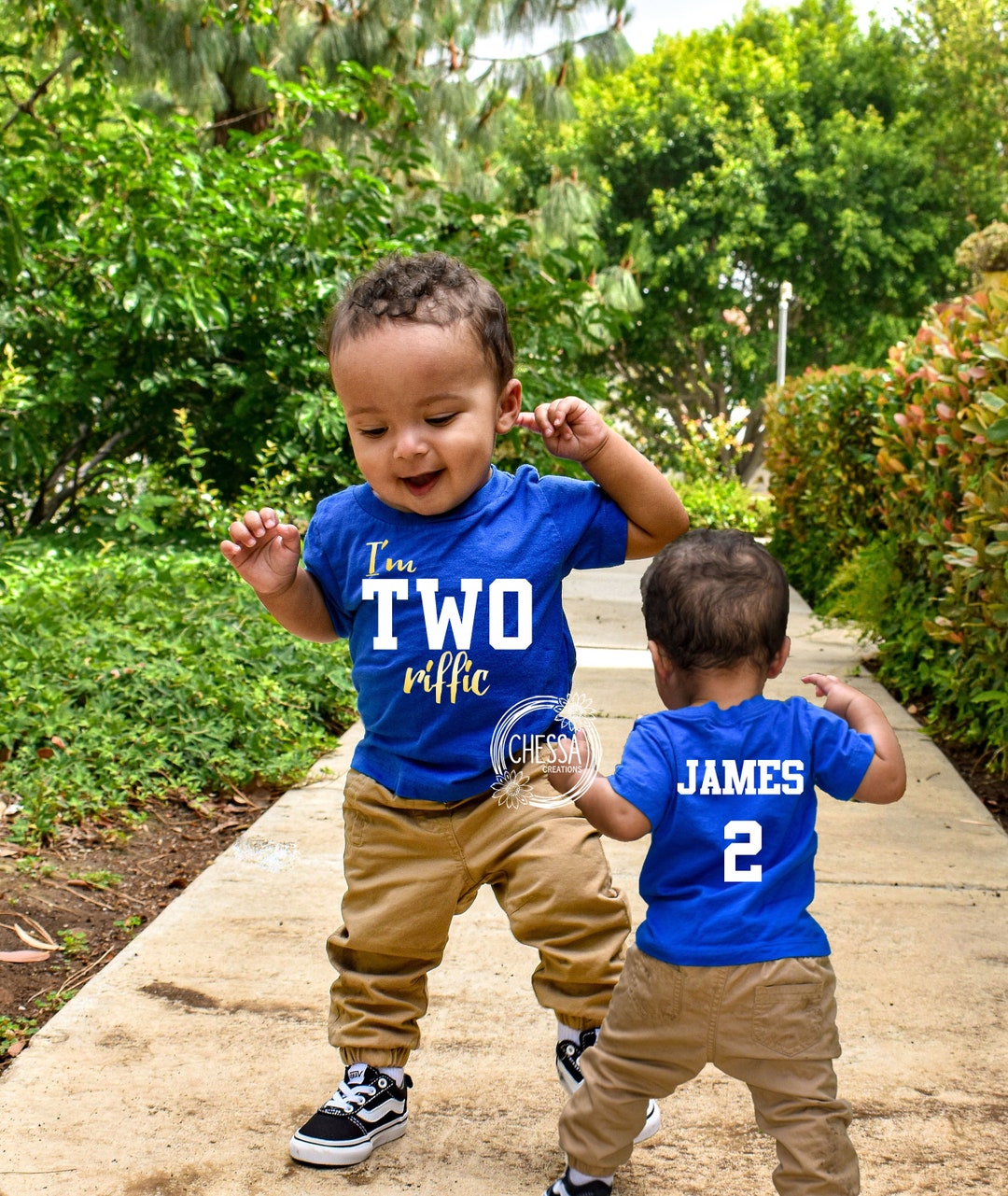 2nd Birthday Boy Shirt, I'm TWO Riffic, Second Outfit Two Year Old