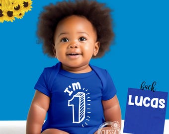 Traje de primer cumpleaños para niño, traje de primer cumpleaños para bebé de un año, azul rey, ¡más colores! ¡Para cualquier edad!