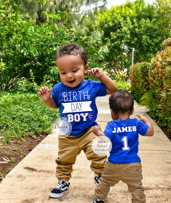 1st Birthday Boy One Year Old Boy Birthday Outfit, First Birthday, Royal Blue, Chessa Creations Original