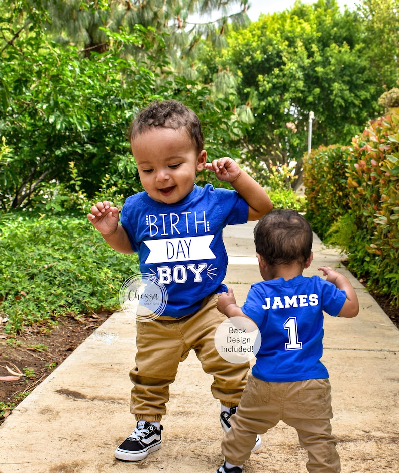 1st Birthday Boy One Year Old Boy Birthday Outfit, First Birthday, Royal Blue, Chessa Creations Original