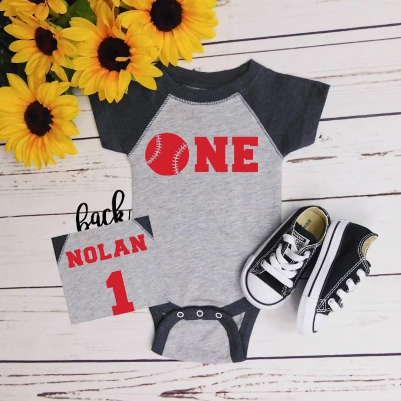 1st Birthday Boy Outfit Baseball One Year Old Boy Birthday Outfit 1st Baseball Birthday First