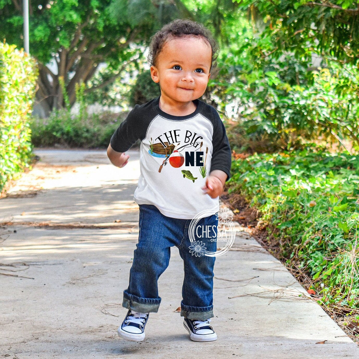 The Big One Birthday Boy First Fishing Shirt, 1st One Year Old