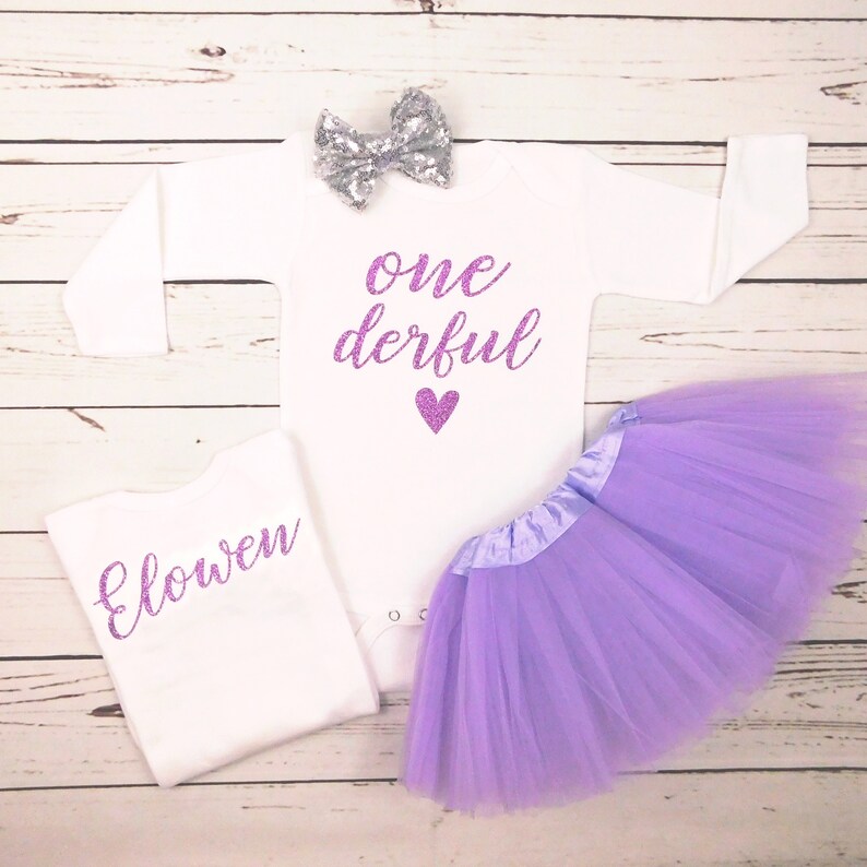 Onederful Baby Girl One Year Old Birthday Outfit 1st First Etsy