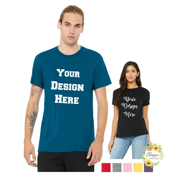 Soft Custom Unisex Adult TShirts, Custom Family Shirts, Bella & Canvas 3001