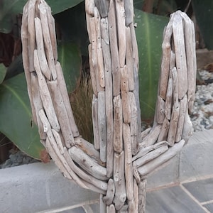 marine decoration: driftwood cactus