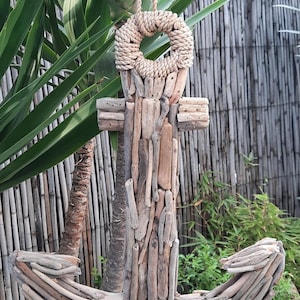 Crabe Décoratif En Bois Flotté – Sculpture Marine Naturelle
