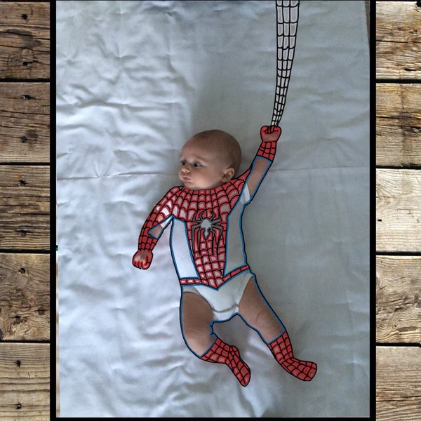¡Dibujo digital personalizado en la foto del bebé! Foto mensual del bebé