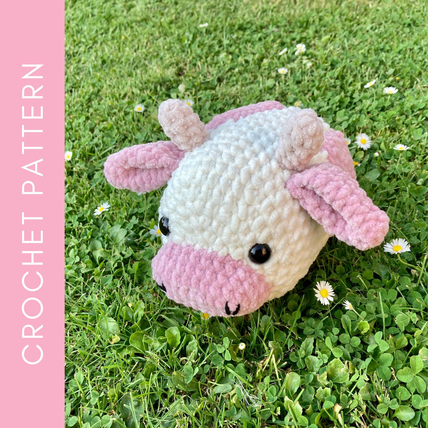 Crochet Strawberry Cow