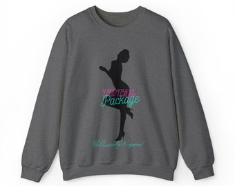 Motivational Women I Am the total package No Assembly Required Gift For Her Comfy Unisex Heavy Blend™ C'rewneck Sweatshirt.