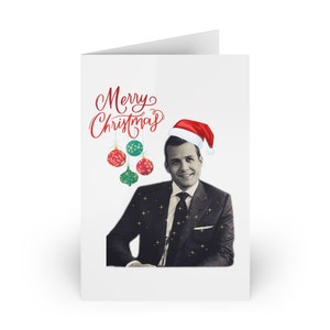 Harvey Spectre combina com cartões de incentivo de Feliz Natal (1 ou 10 unidades)
