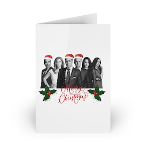 Markel Harvey Spectre Suits Biglietti d'auguri di buon Natale (1 o 10 pezzi)