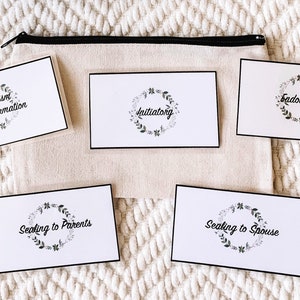 Kaarten met verordeningen | LDS-tempels | Gepersonaliseerd | Canvastas