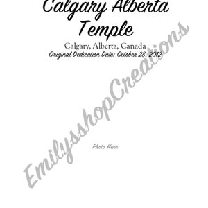 Calgary Alberta LDS Temple