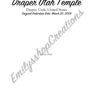 Draper Utah LDS Temple