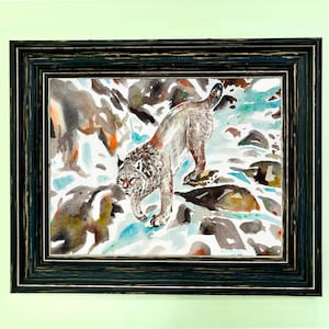 Lynx art print, multiple sizes
