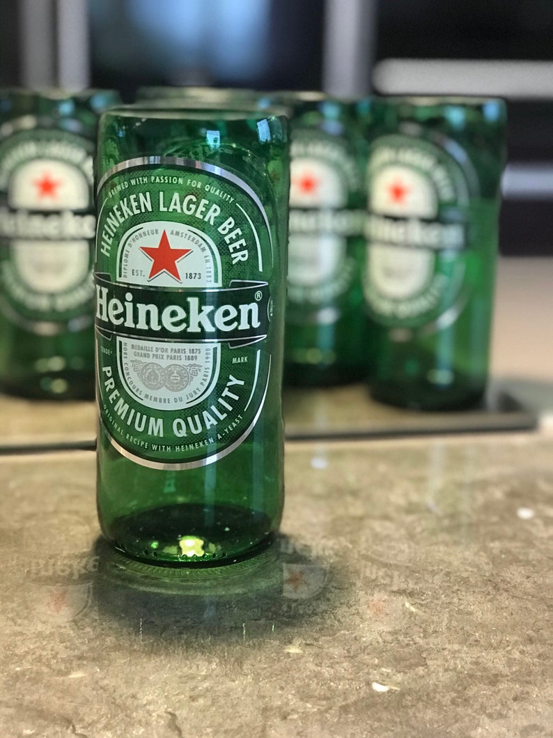 Large Heineken Bottle Beer Glasses Etsy
