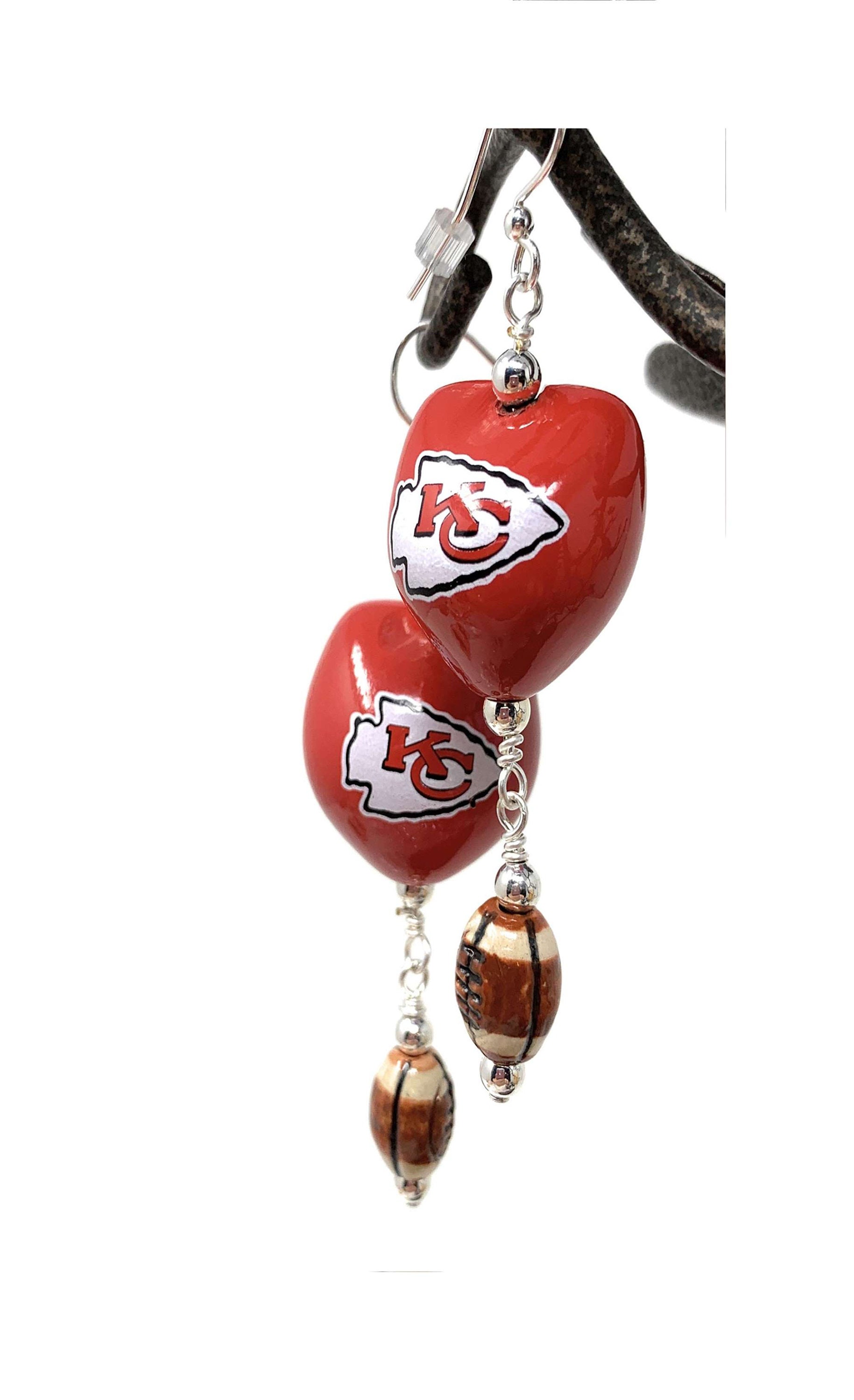 Kansas City Chiefs Football Earrings | Etsy