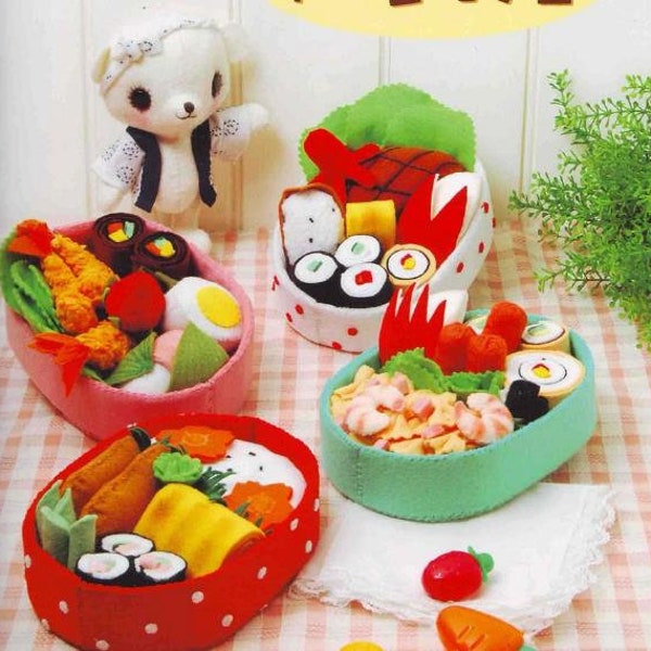 Japanese Food Felt Toy Sewing eBook Patterns / PDF  /Instant Download