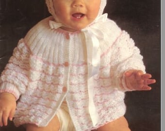 PDF Vintage  Knitting Sirdar 510 Baby Layette book