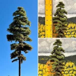 Model Tree 9” Fir Pine handmade HO, N , O Scale model railroad train diorama Douglas 1/87 terrain dollhouse war gaming forest 1015