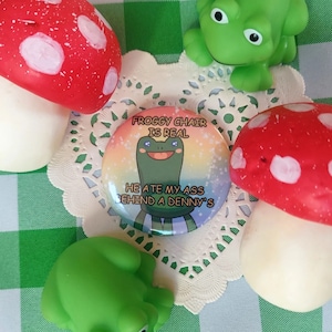 Froggy chair button ACNH