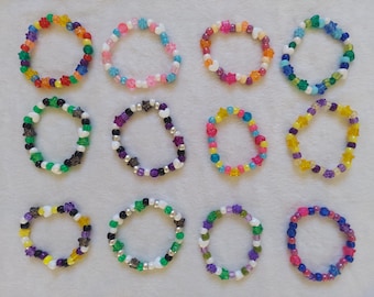 Pulseras kandi de orgullo sutil