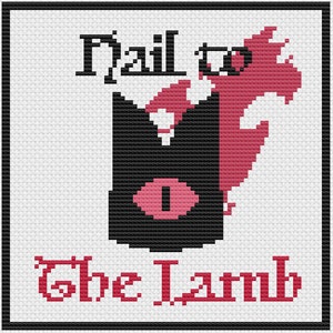 Cult of the Lamb Cross Stitch Pattern