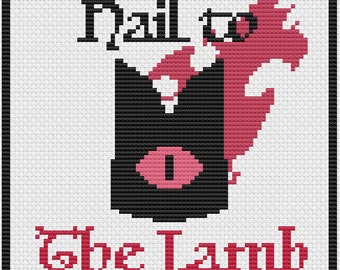 Cult of the Lamb Cross Stitch Pattern