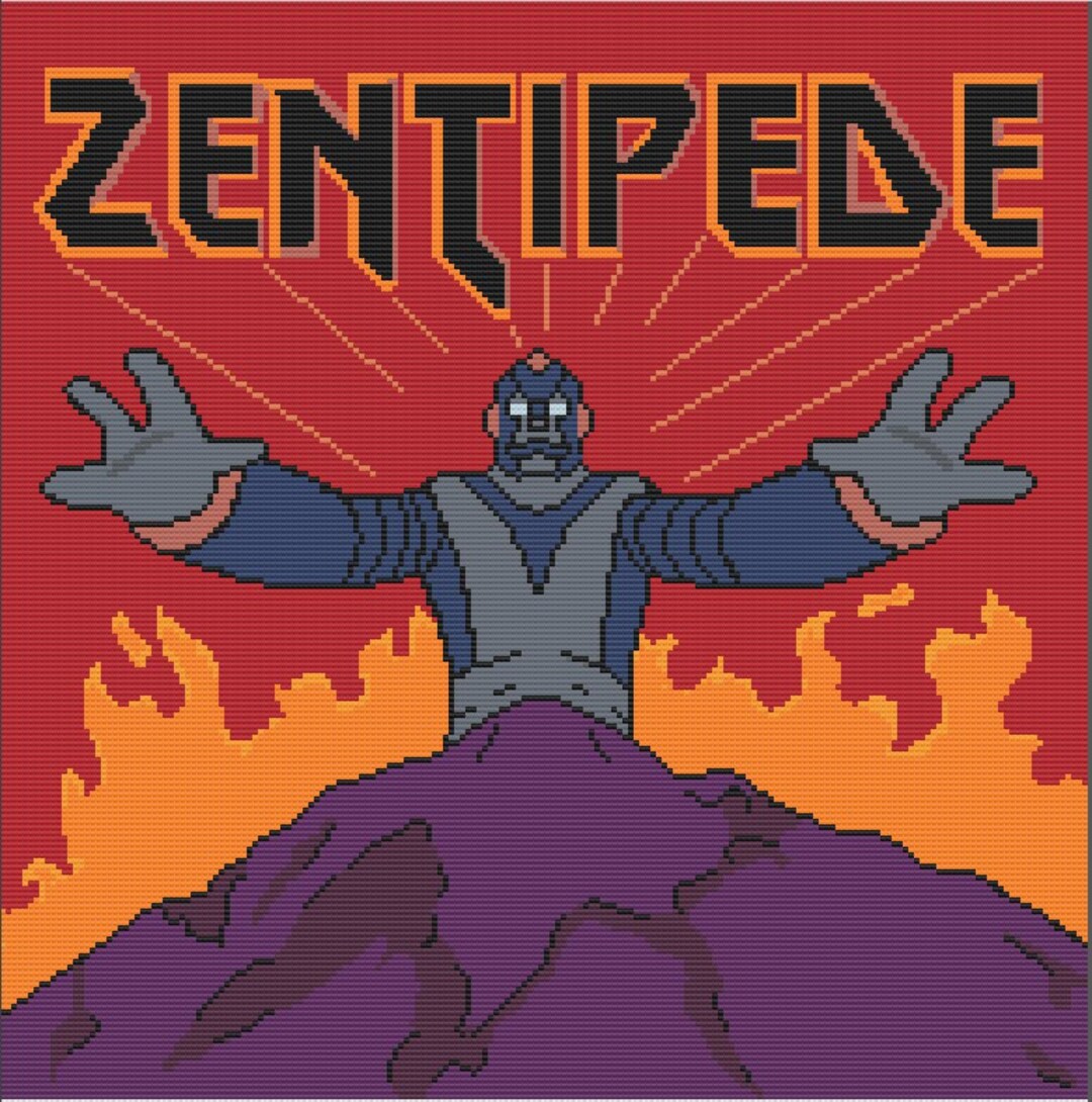 Bob's Burgers Zentipede Poster Cross Stitch Pattern Etsy