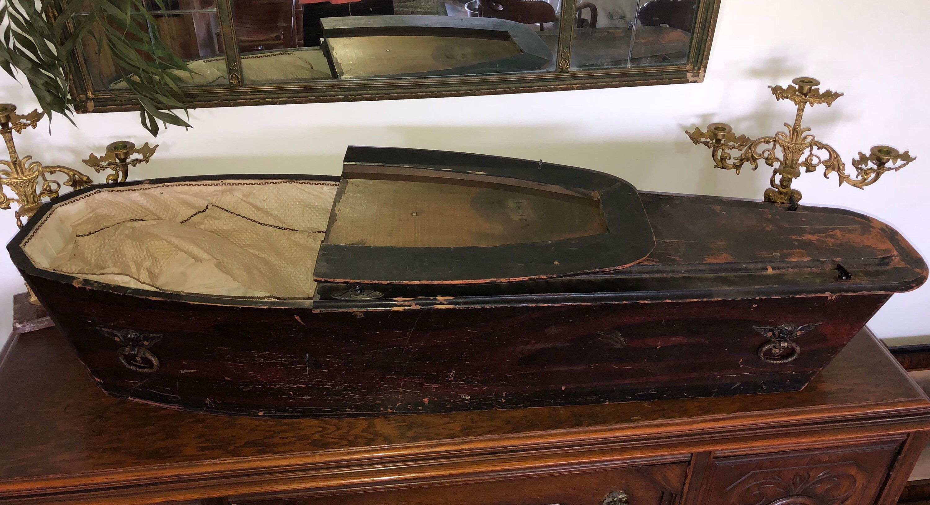 Antique 1800s 1900s childrens casket coffin gothic victorian Etsy