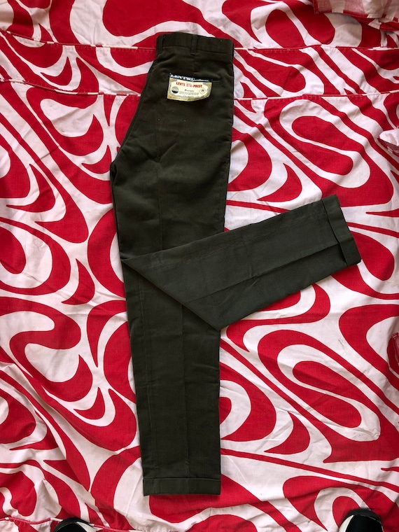 Vintage 1960s 60s Levi's Big E brown corduroy cuff