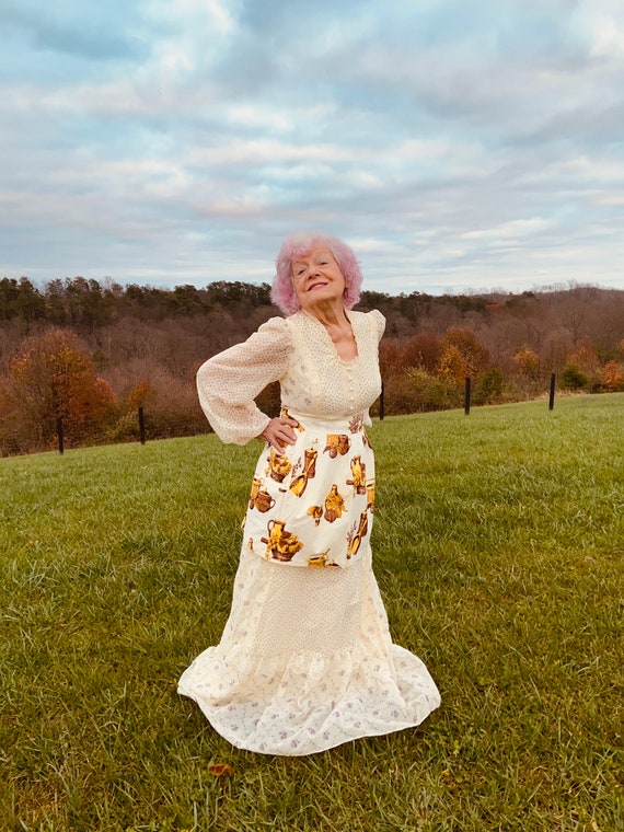 Vintage 1970s 70s gunne sax style prairie fairy pu