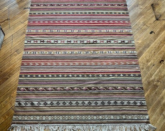 vintage wool Turkish large rug