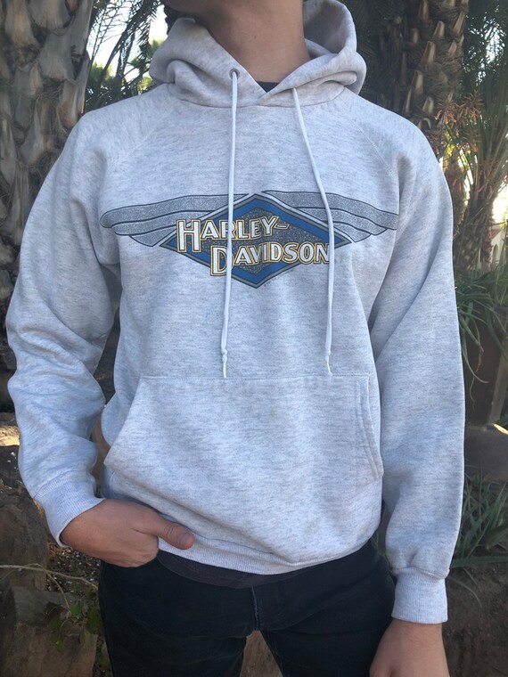harley davidson grey hoodie