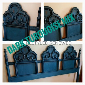 A Tutorial on my turquoise color mix and finish for turquoise furniture