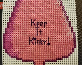 Keep It Kinky Butt Plug Counted Cross Stitch Pattern