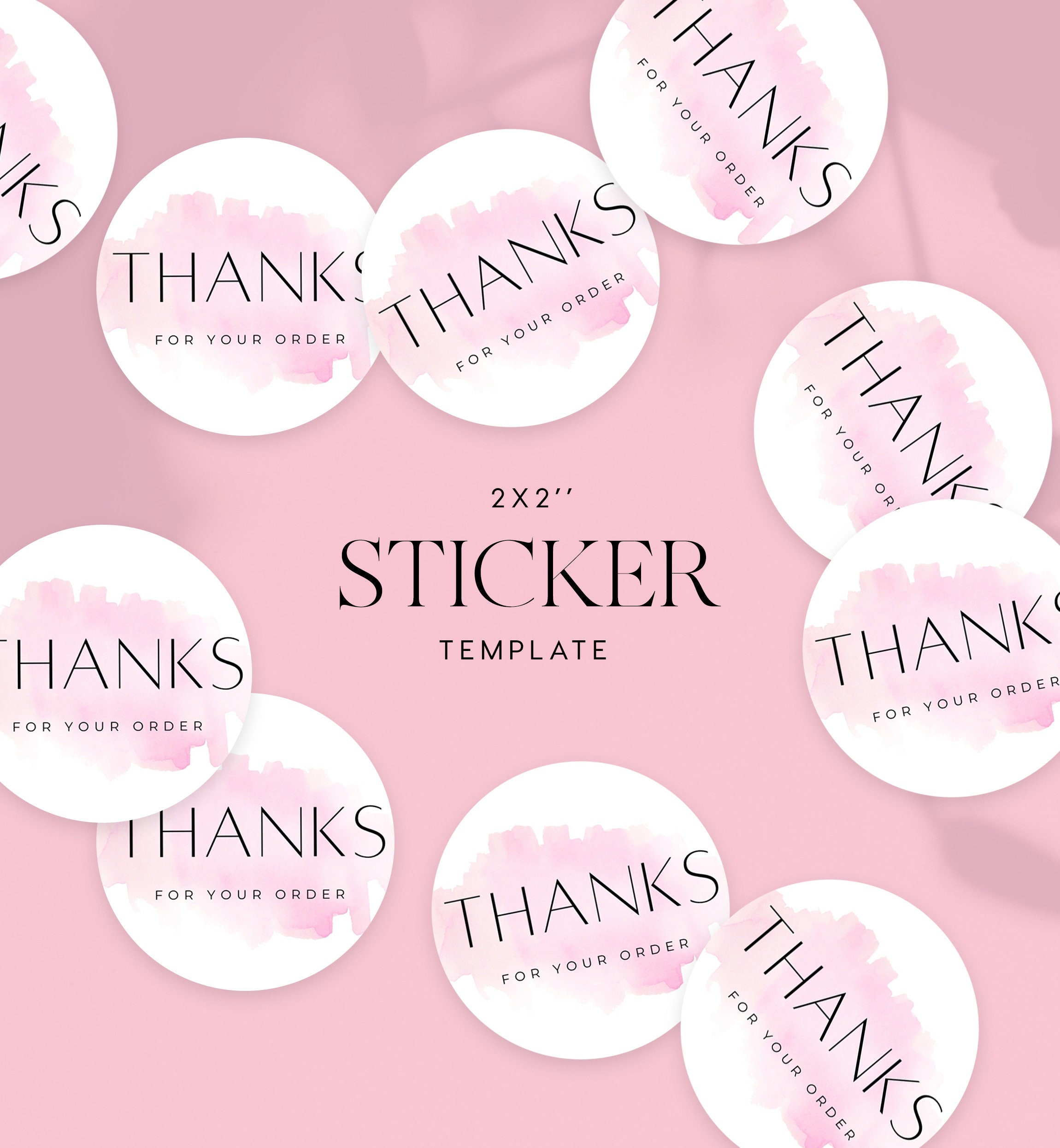 Thank you for your order sticker INSTANT DOWNLOAD Review | Etsy