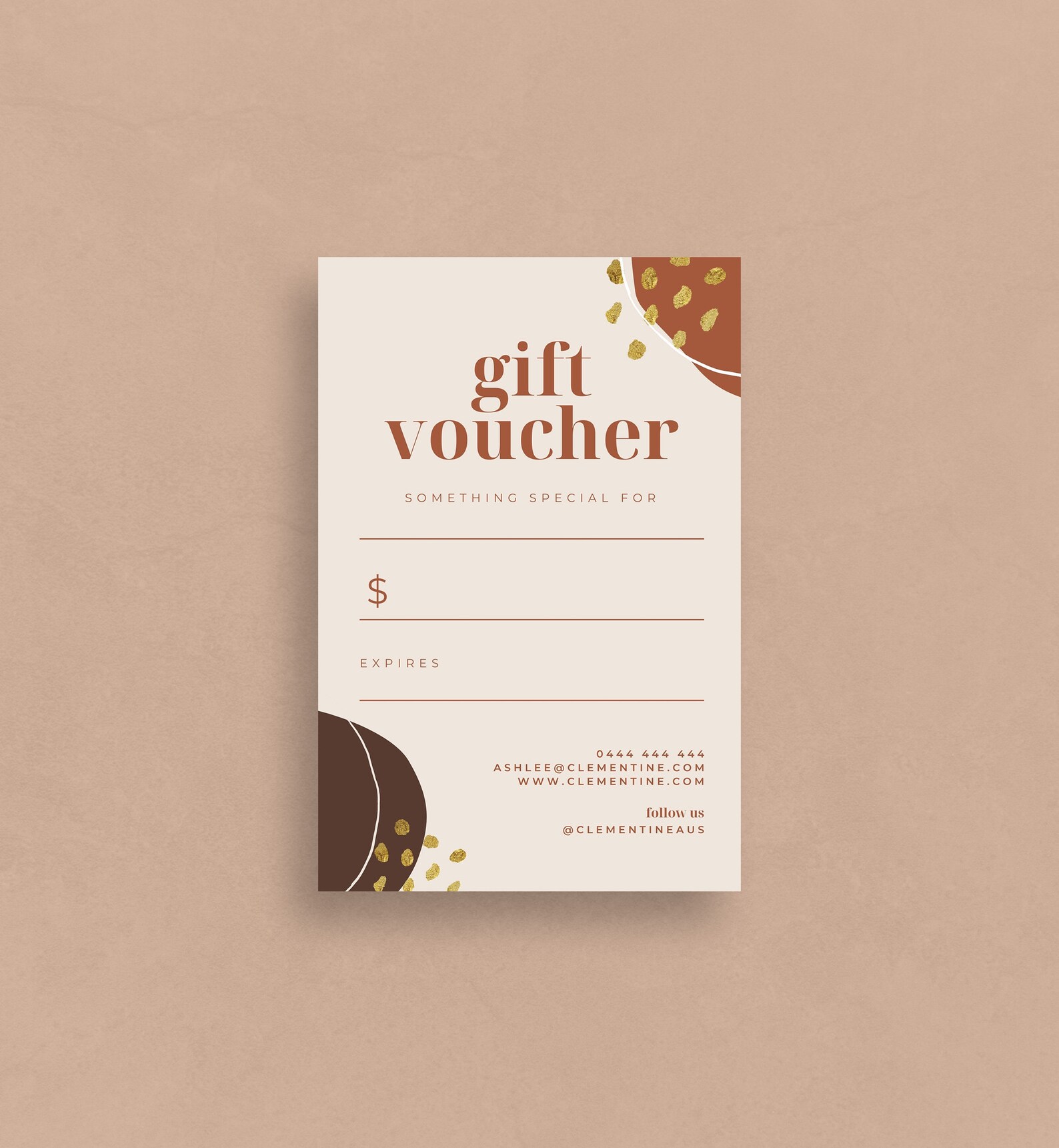 Gift Voucher Template INSTANT DOWNLOAD Canva Voucher Gift Etsy 