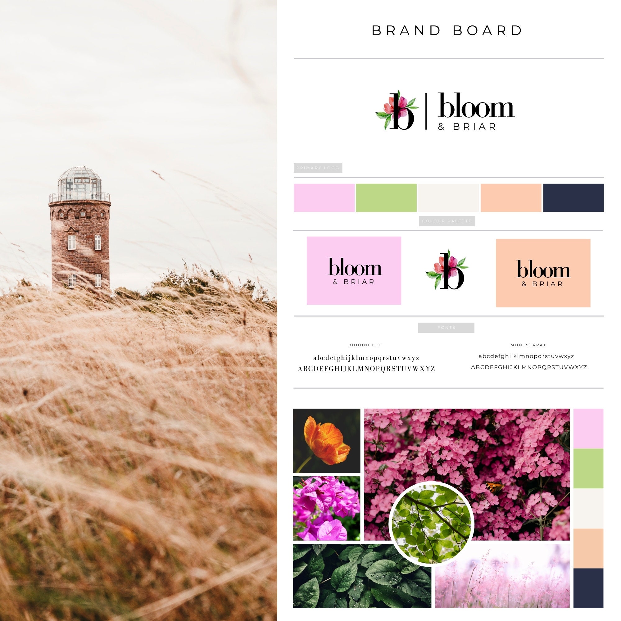 Logo INSTANT DOWNLOAD Canva Logo Template Feminine Logo | Etsy