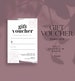 Gift voucher template INSTANT DOWNLOAD, Canva Voucher, Gift Cert, DIY Gift Certificate, Business Templates, Shop Voucher, Vouchers - SBB030 